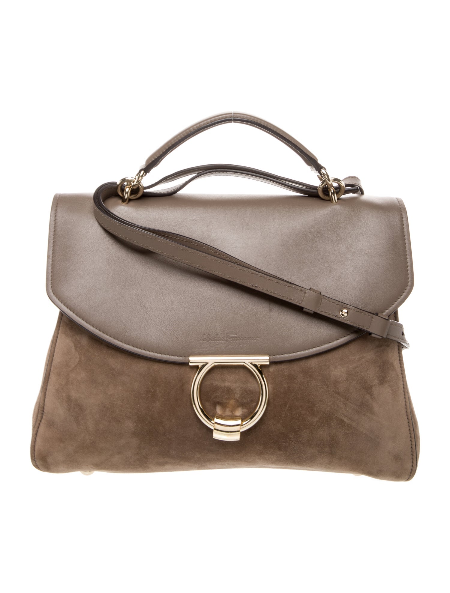 Salvatore Ferragamo Suede Shoulder Bag