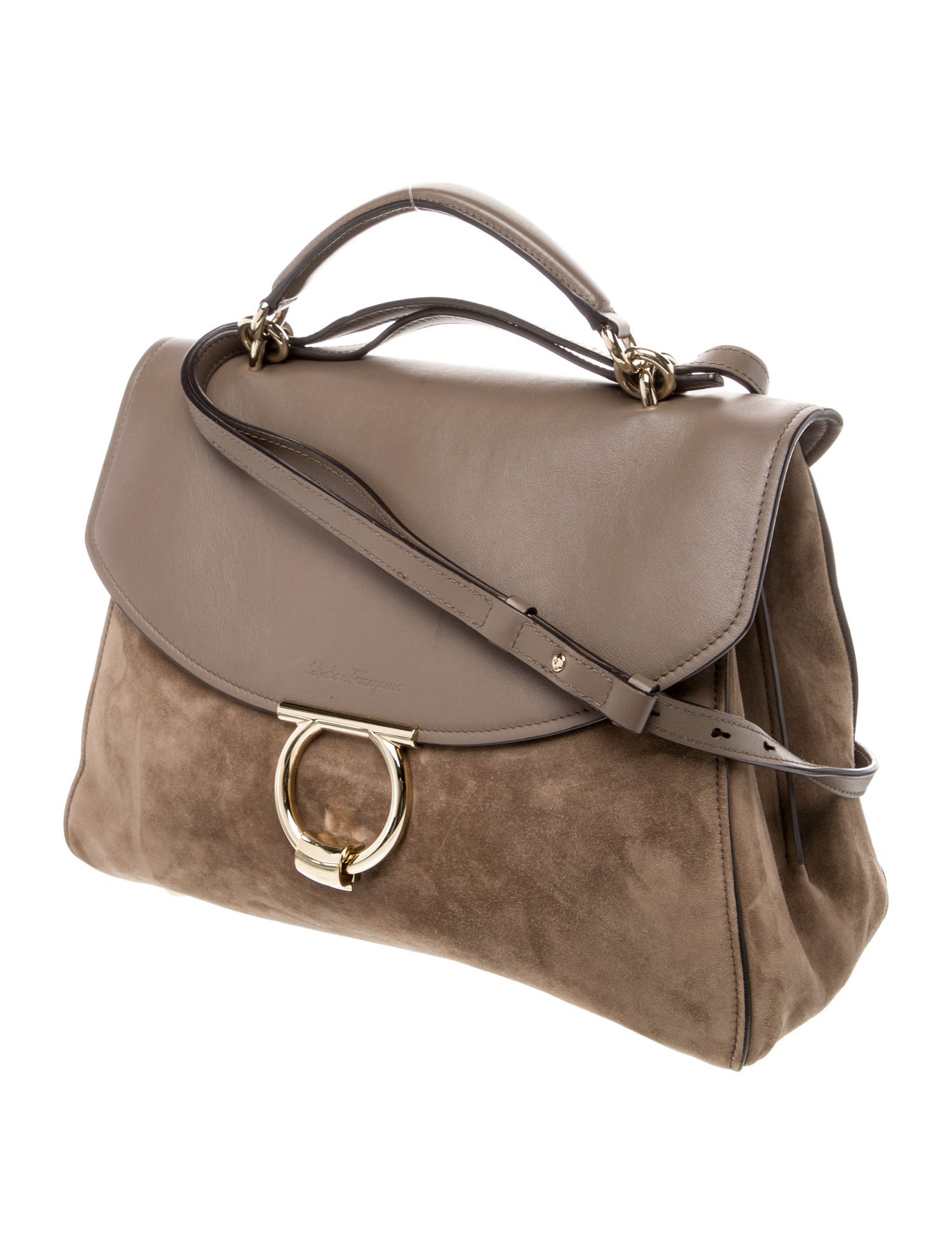 Salvatore Ferragamo Suede Shoulder Bag