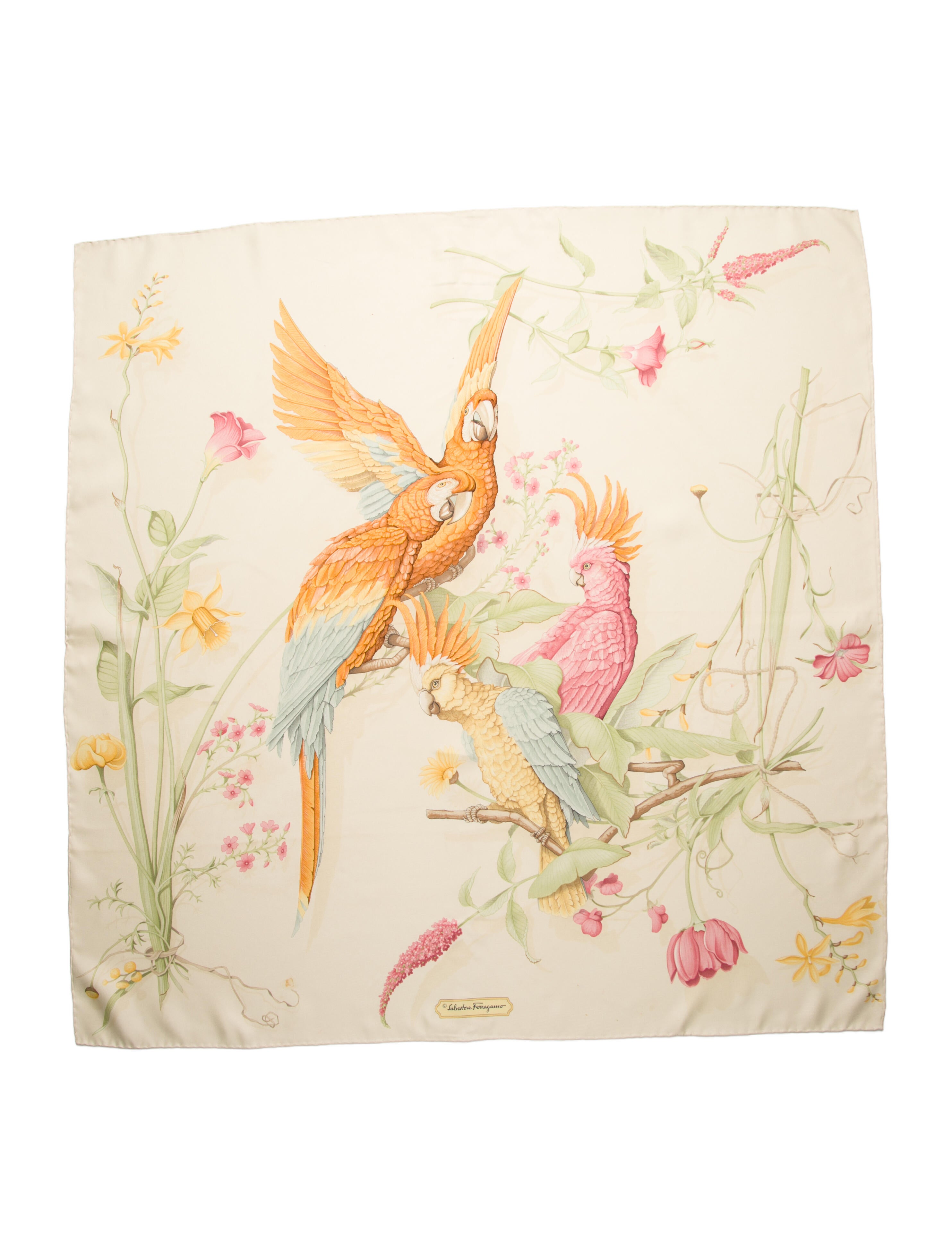 Salvatore Ferragamo Silk Printed Scarf