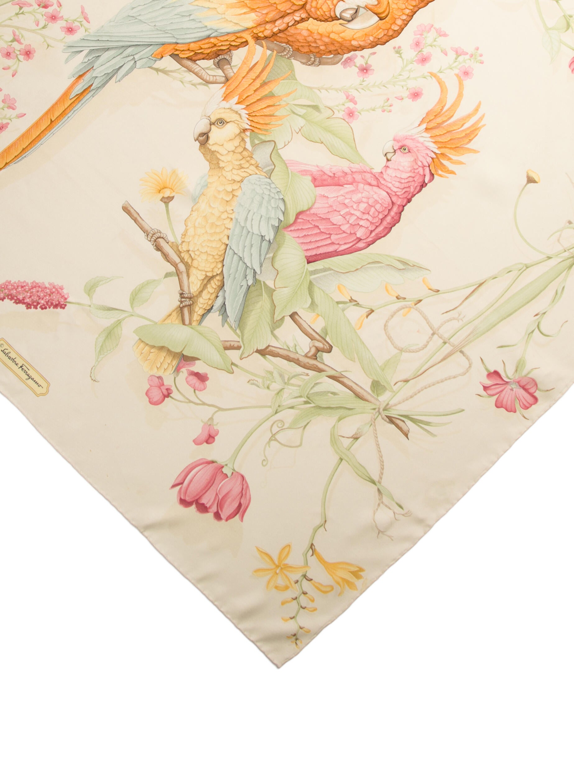 Salvatore Ferragamo Silk Printed Scarf