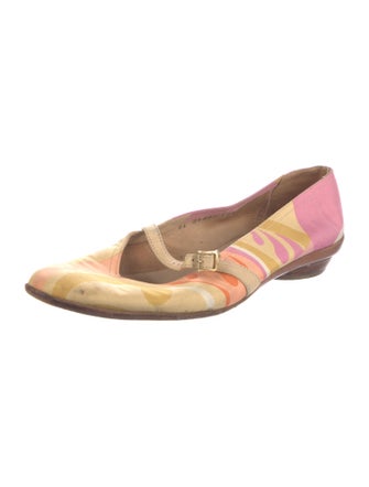 Salvatore Ferragamo Leather Printed Ballet Flats