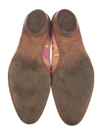 Salvatore Ferragamo Leather Printed Ballet Flats