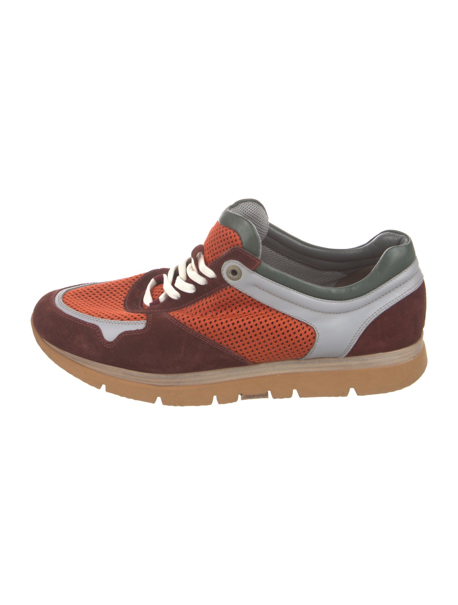 Salvatore Ferragamo Colorblock Pattern Athletic Sneakers