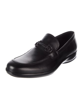 Salvatore Ferragamo Leather Monk Straps