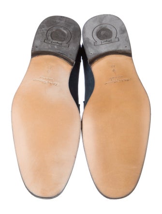 Salvatore Ferragamo Suede Monk Straps