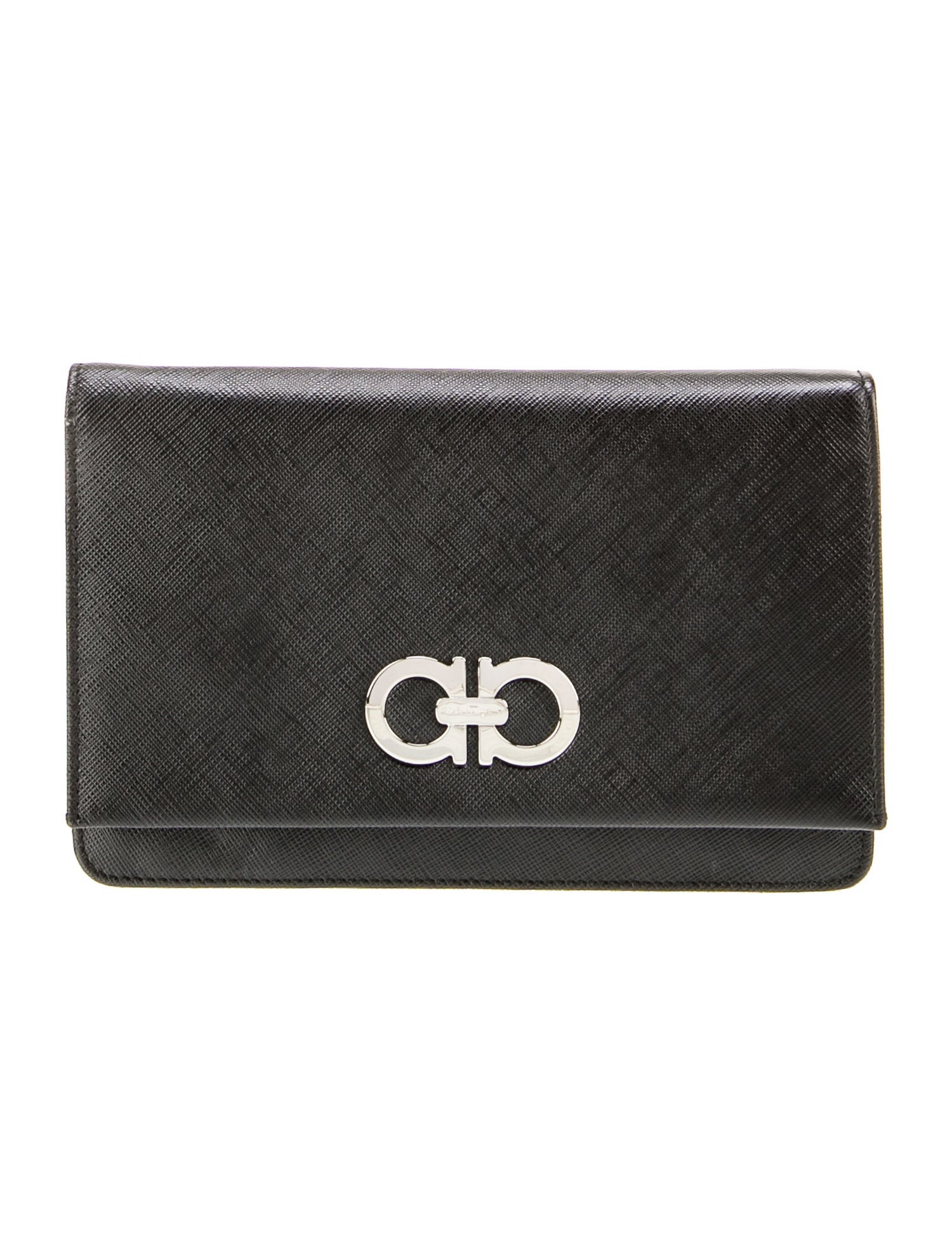 Salvatore Ferragamo Saffiano Leather Clutch