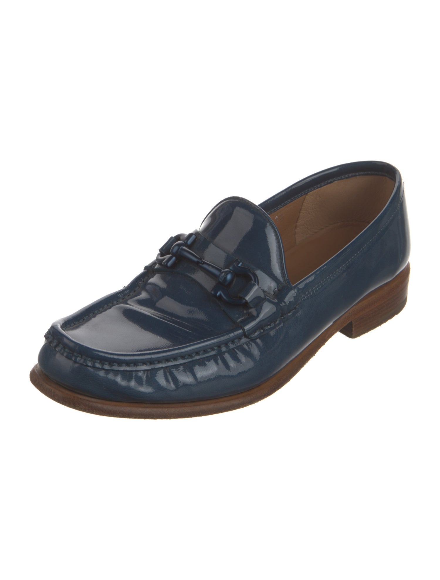 Salvatore Ferragamo Patent Leather Loafers