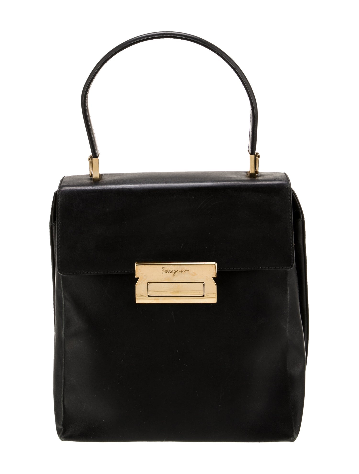 Salvatore Ferragamo Gancini Top Handle Bag