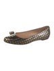 Salvatore Ferragamo Vara Bow Accent Sequins Ballet Flats