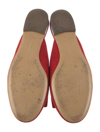 Salvatore Ferragamo Vara Bow Accent Suede Mules