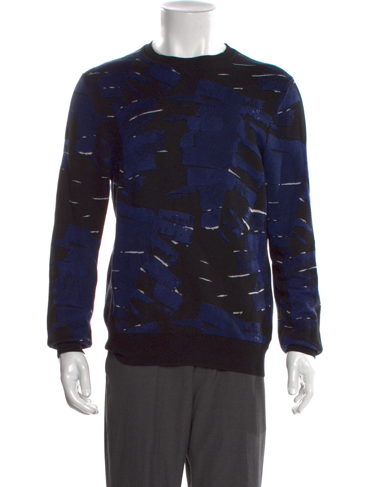 Salvatore Ferragamo Printed Crew Neck Pullover