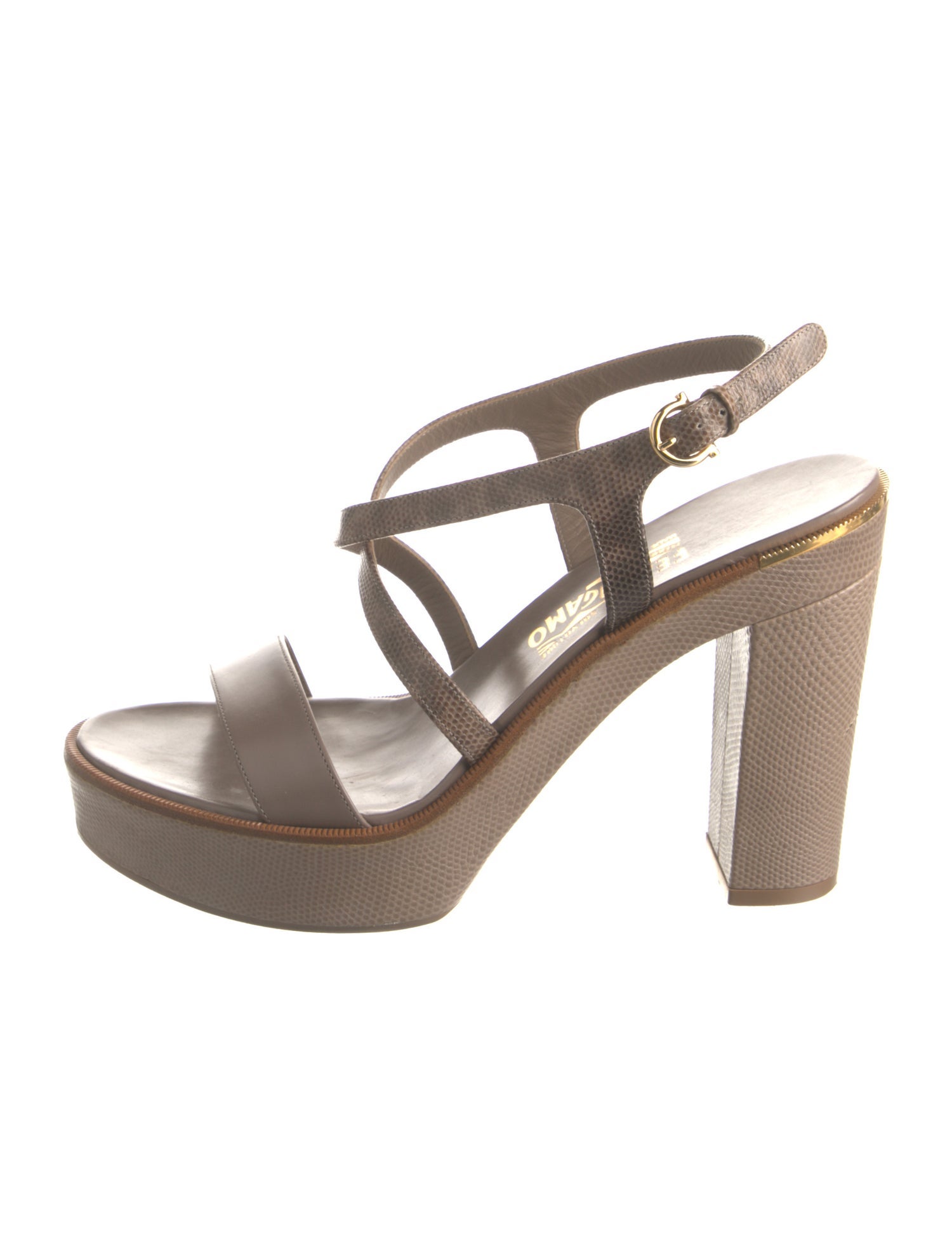 Salvatore Ferragamo Leather Slingback Sandals