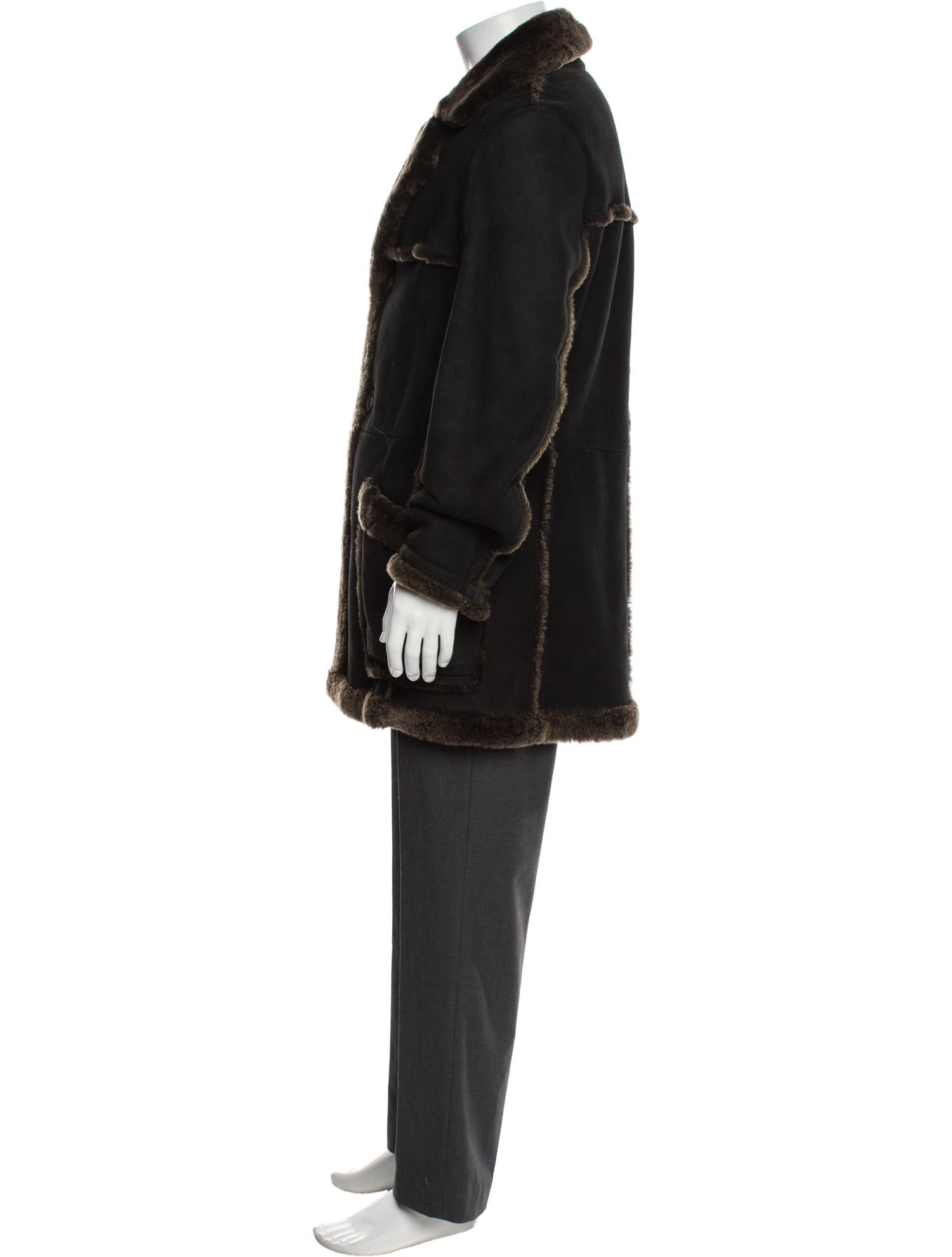 Salvatore Ferragamo Leather Parka