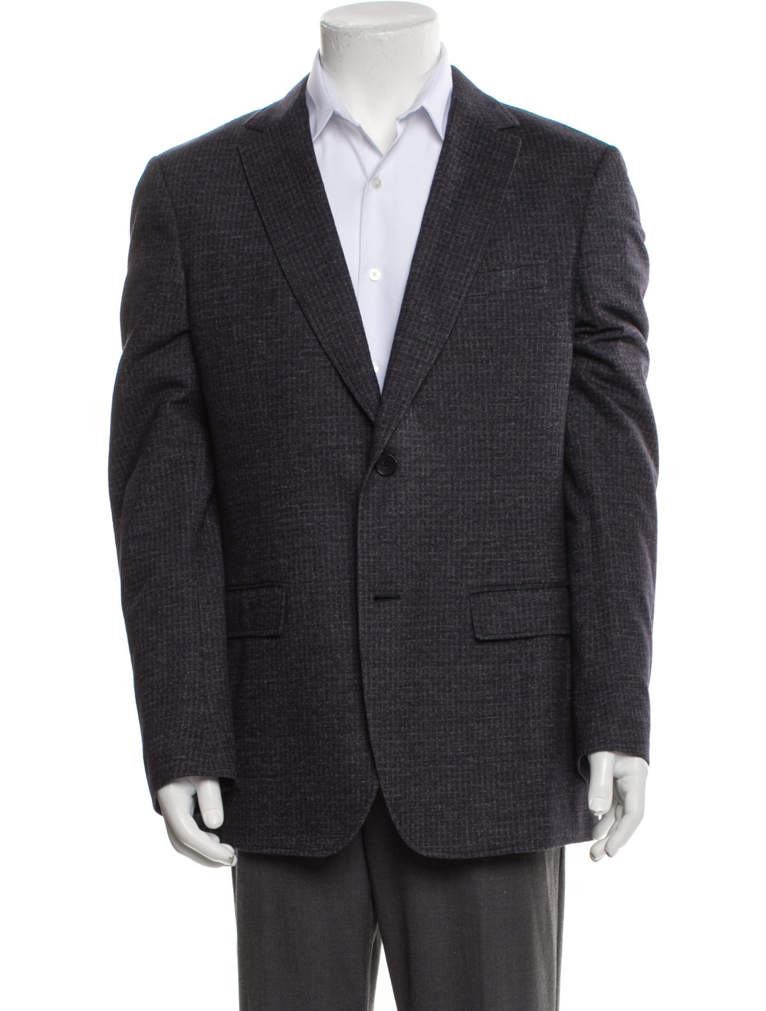 Salvatore Ferragamo Plaid Print Blazer