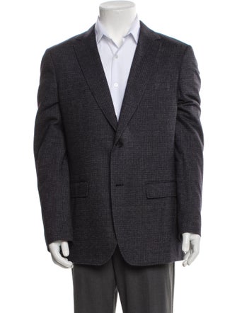 Salvatore Ferragamo Plaid Print Blazer