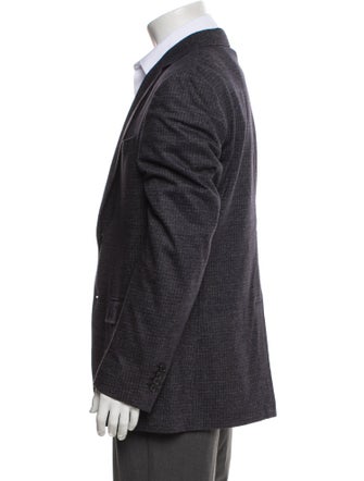 Salvatore Ferragamo Plaid Print Blazer