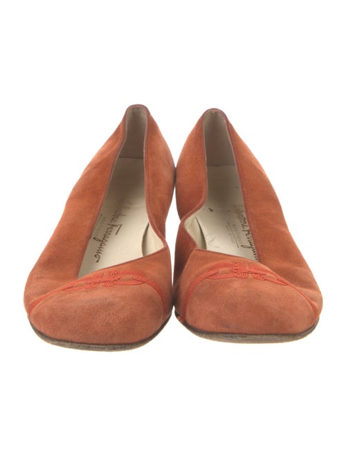 Salvatore Ferragamo Suede Animal Print Flats