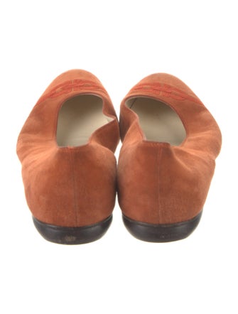 Salvatore Ferragamo Suede Animal Print Flats