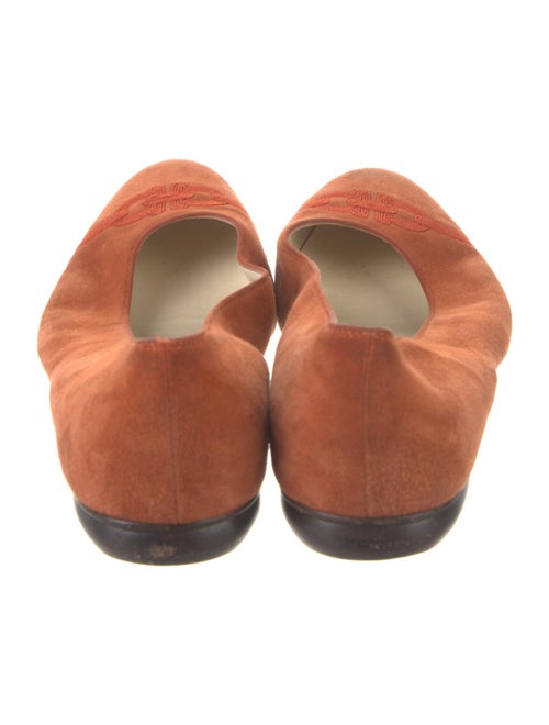 Salvatore Ferragamo Suede Animal Print Flats