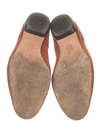 Salvatore Ferragamo Suede Animal Print Flats