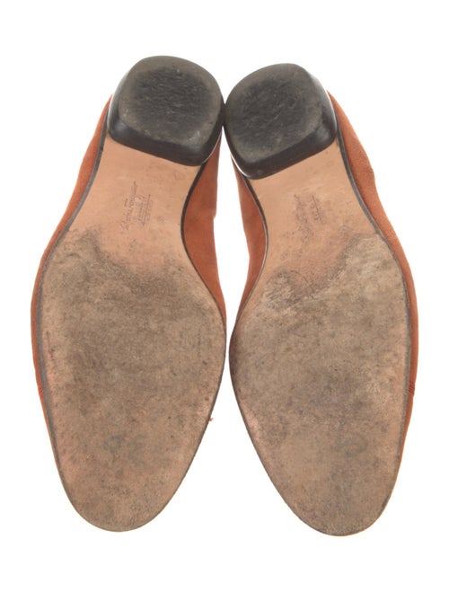 Salvatore Ferragamo Suede Animal Print Flats