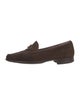 Salvatore Ferragamo Gancini Logo Suede Loafers