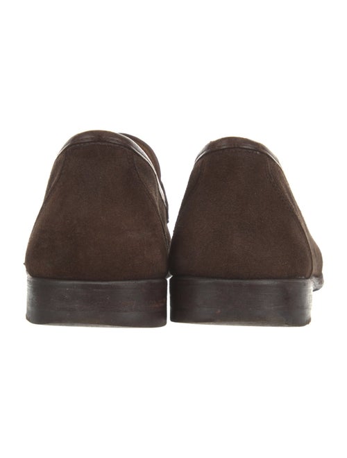 Salvatore Ferragamo Gancini Logo Suede Loafers