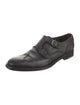 Salvatore Ferragamo Leather Monk Straps