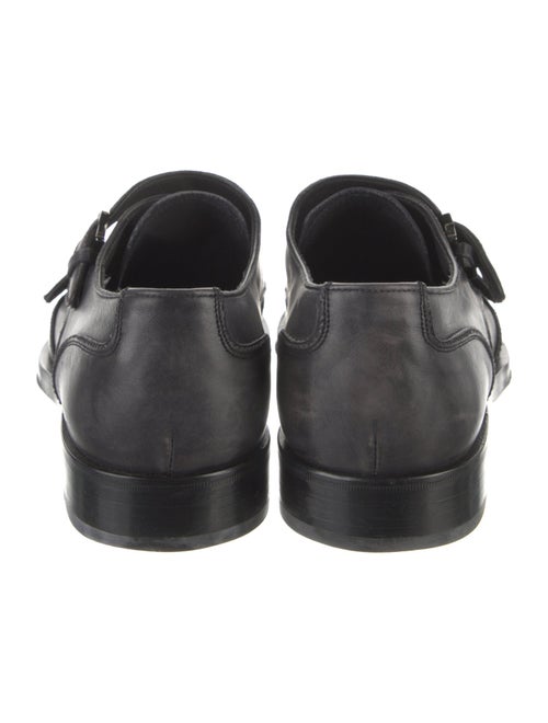 Salvatore Ferragamo Leather Monk Straps