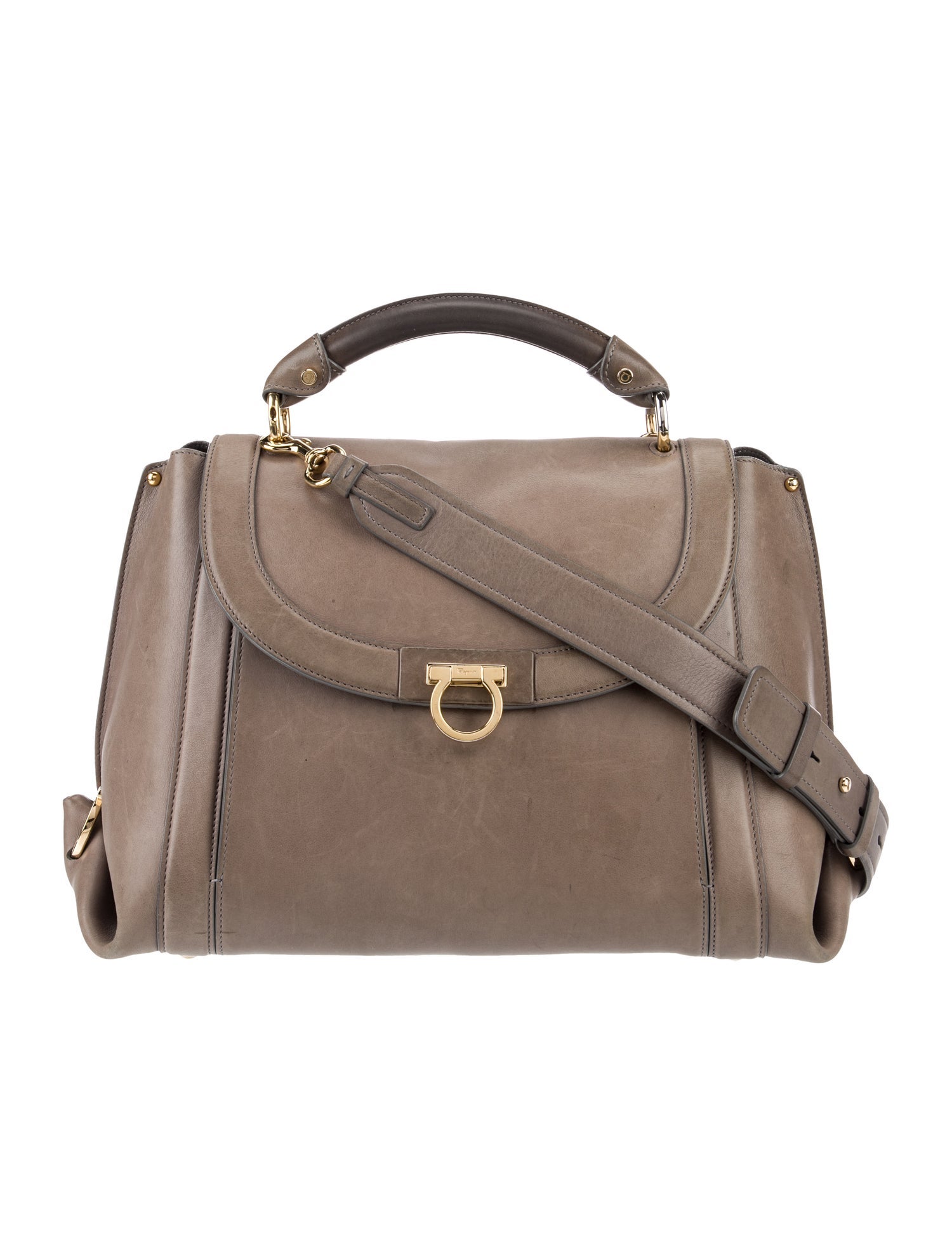 Salvatore Ferragamo Gancini Top Handle Bag