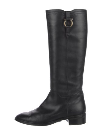 Salvatore Ferragamo Leather Riding Boots