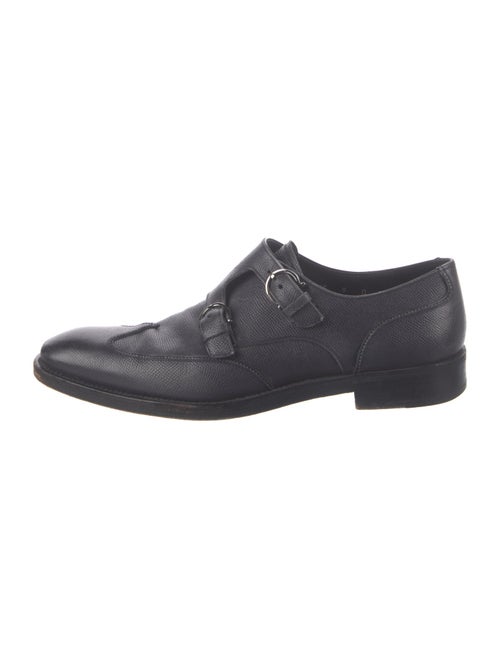 Salvatore Ferragamo Leather Monk Straps