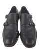 Salvatore Ferragamo Leather Monk Straps