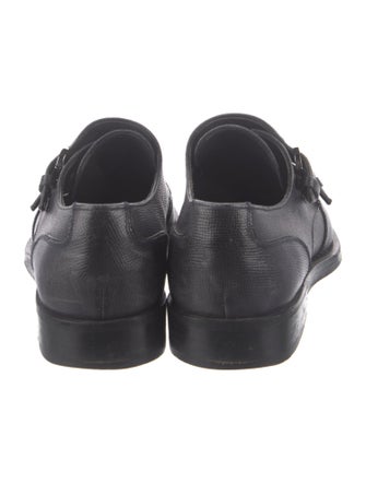 Salvatore Ferragamo Leather Monk Straps