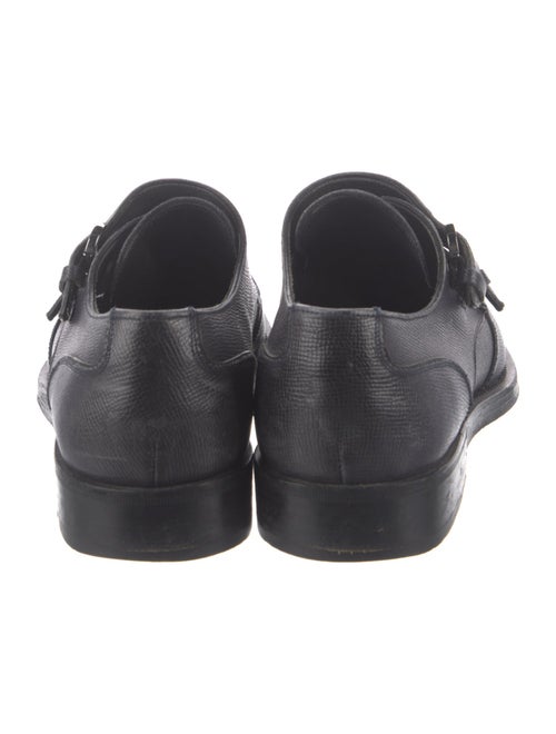 Salvatore Ferragamo Leather Monk Straps