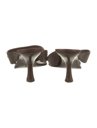 Salvatore Ferragamo Leather Slides