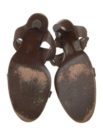 Salvatore Ferragamo Leather Slides