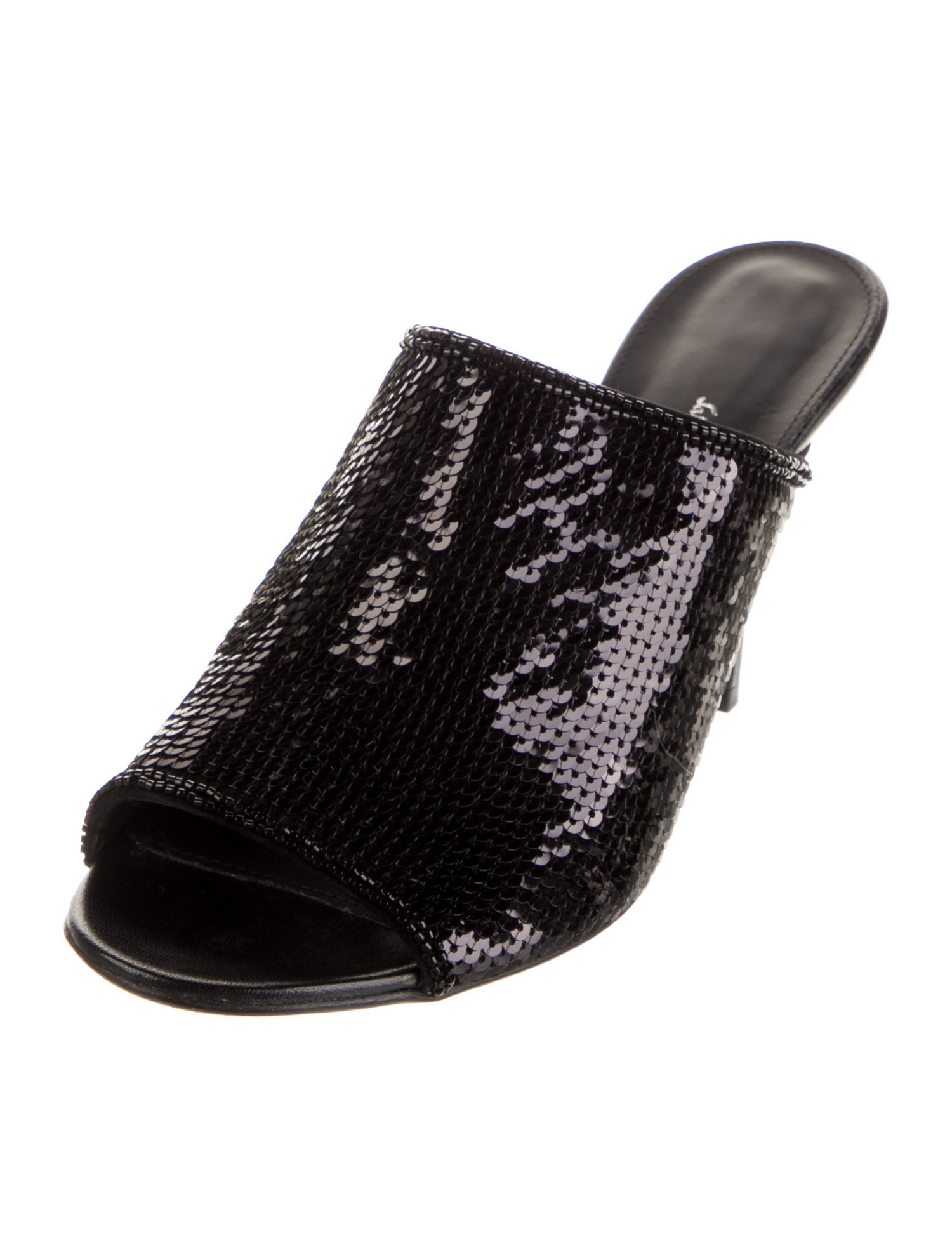 Salvatore Ferragamo Sequins Sequin Embellishments Slides