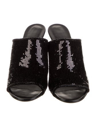 Salvatore Ferragamo Sequins Sequin Embellishments Slides