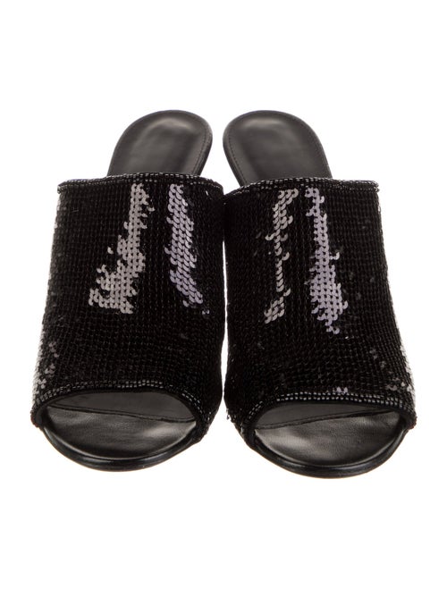 Salvatore Ferragamo Sequins Sequin Embellishments Slides