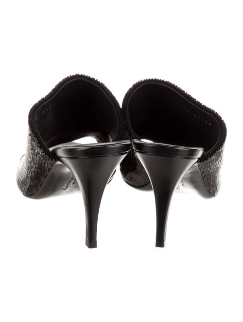 Salvatore Ferragamo Sequins Sequin Embellishments Slides