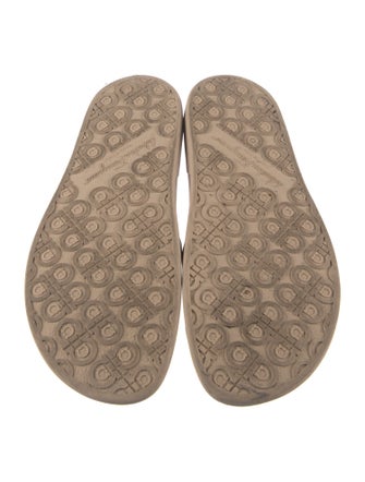 Salvatore Ferragamo Gancini Logo Rubber Slides