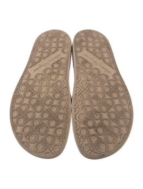 Salvatore Ferragamo Gancini Logo Rubber Slides