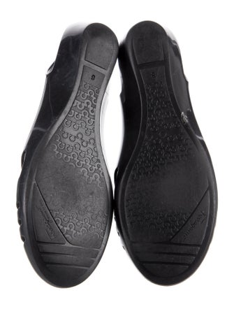 Salvatore Ferragamo Rubber Cutout Accent Ballet Flats