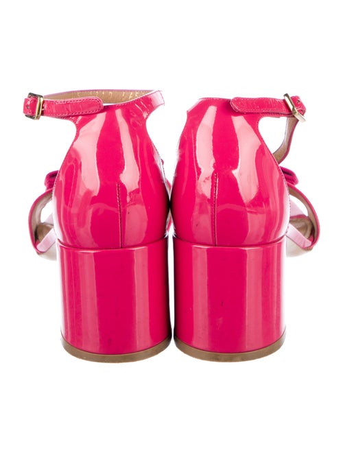 Salvatore Ferragamo Vara Bow Accent Patent Leather Sandals