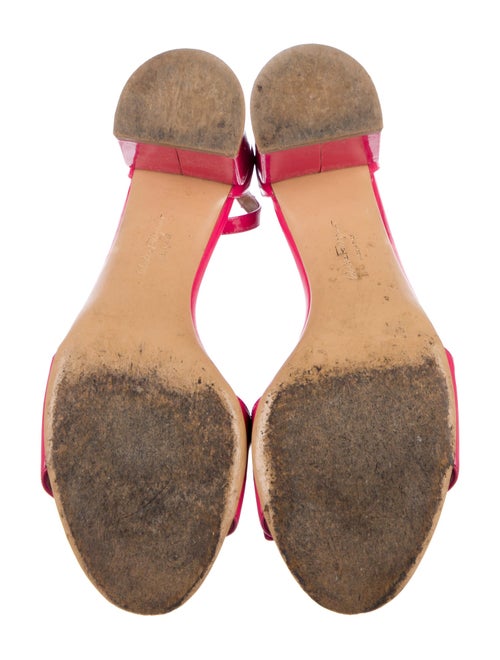 Salvatore Ferragamo Vara Bow Accent Patent Leather Sandals