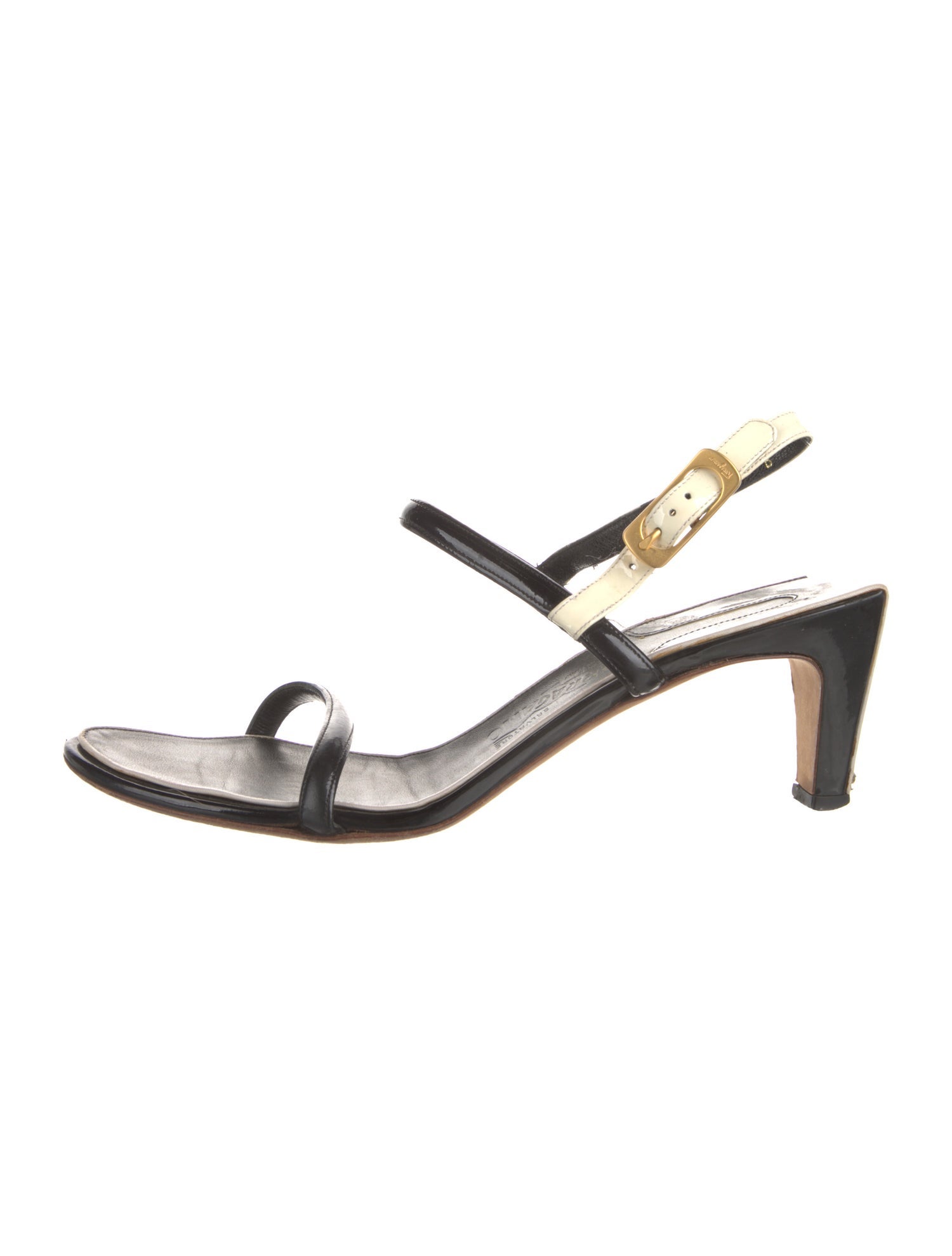 Salvatore Ferragamo Patent Leather Slingback Sandals