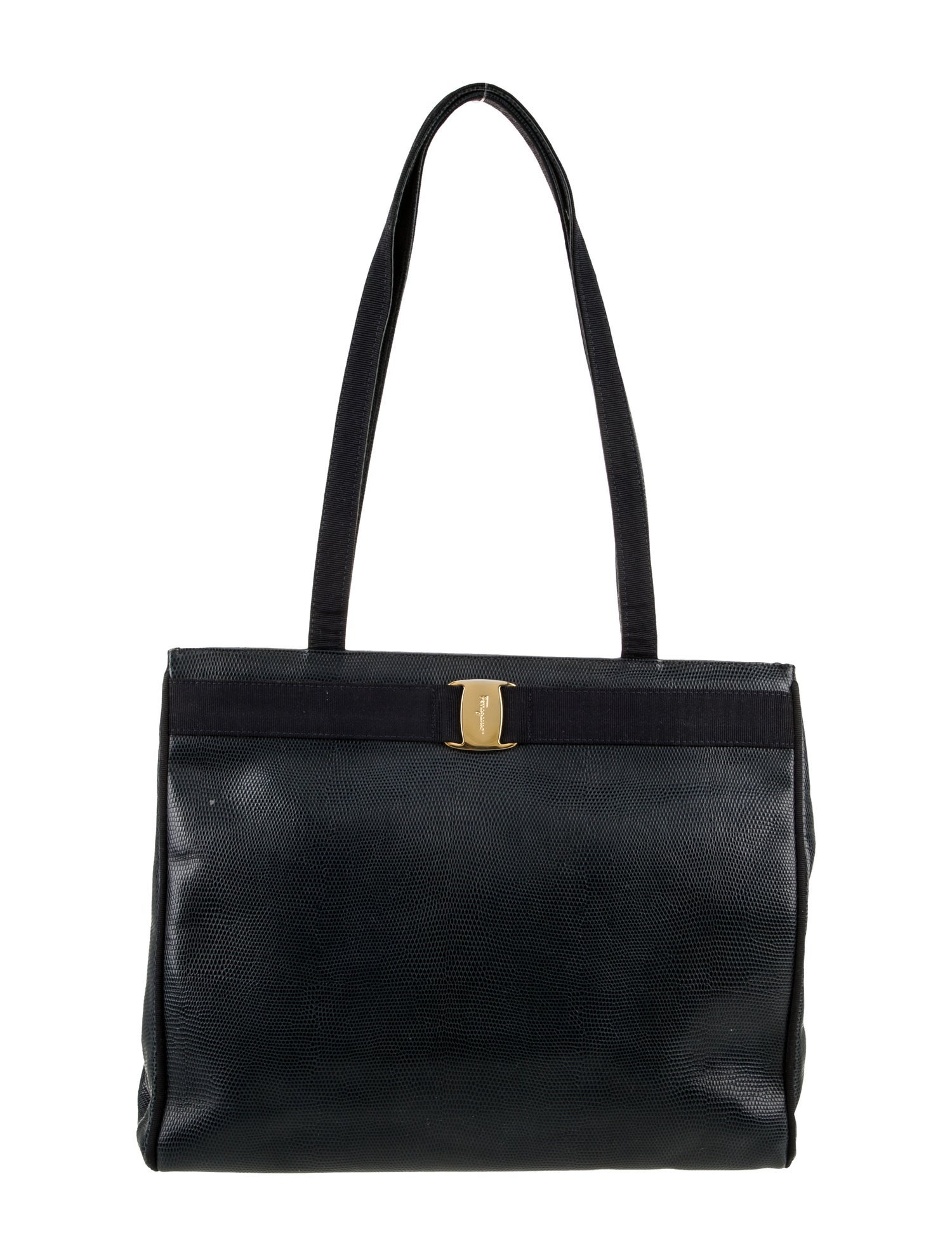 Salvatore Ferragamo Leather Shoulder Bag Vintage