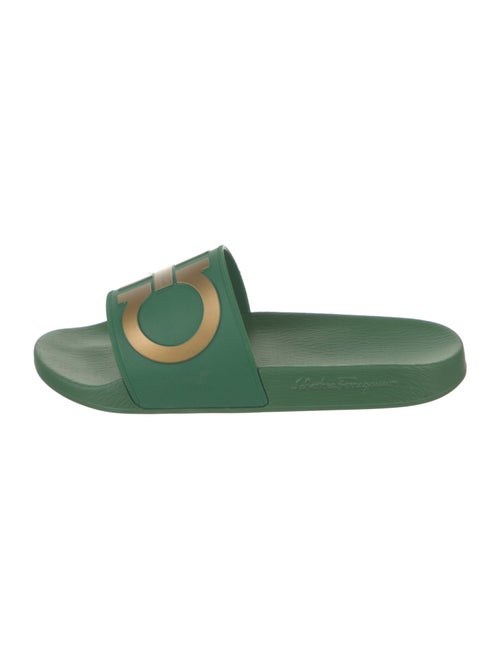 Salvatore Ferragamo Rubber Graphic Print Slides