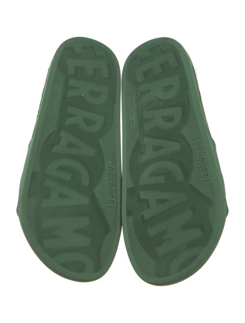 Salvatore Ferragamo Rubber Graphic Print Slides